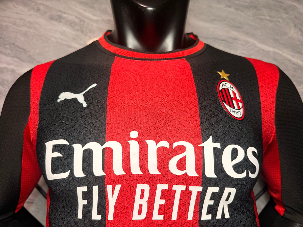 AC Milan 2026/27 Red and Black Home Long-Sleeve Shirt — Player Version — photo 3