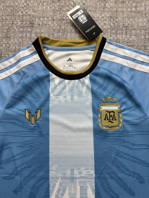Argentina 2026 Sky Blue and Gold Commemorative Shirt — Fan Version — photo 1