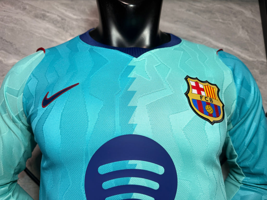 Barcelona 2026/27 Aqua Third Long-Sleeve Shirt — Player Version — photo 3