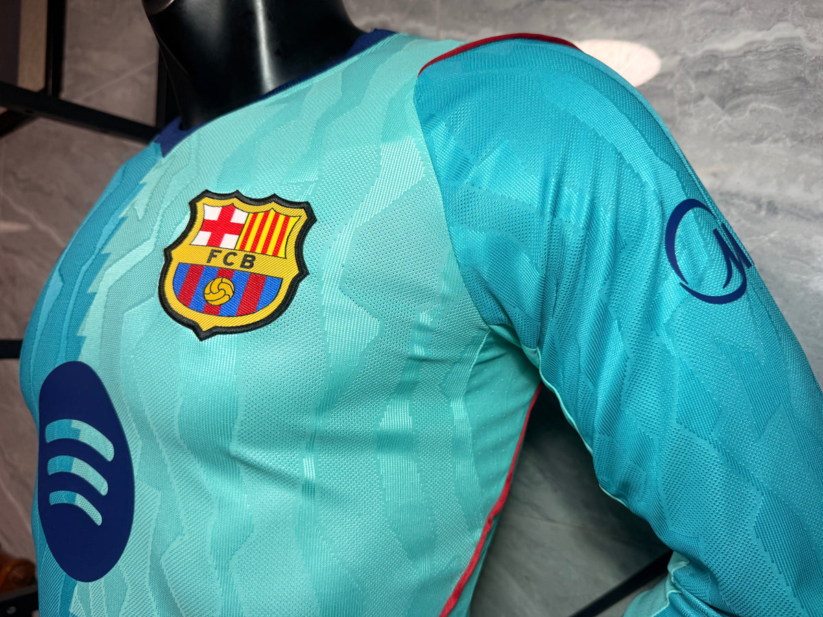 Barcelona 2026/27 Aqua Third Long-Sleeve Shirt — Player Version — photo 7