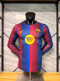 Barcelona 2026/27 Blue and Red Home Long-Sleeve Shirt — Player Version — photo 1