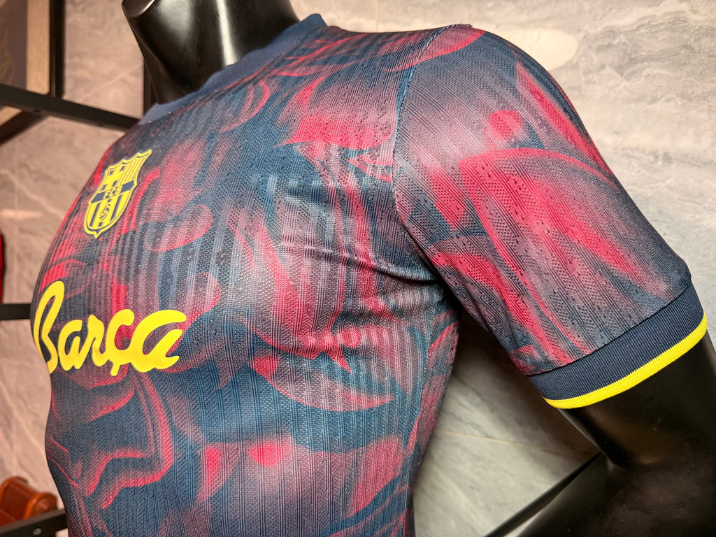 Barcelona 2026/27 Navy Red Floral Special-Edition Shirt — Player Version — photo 5