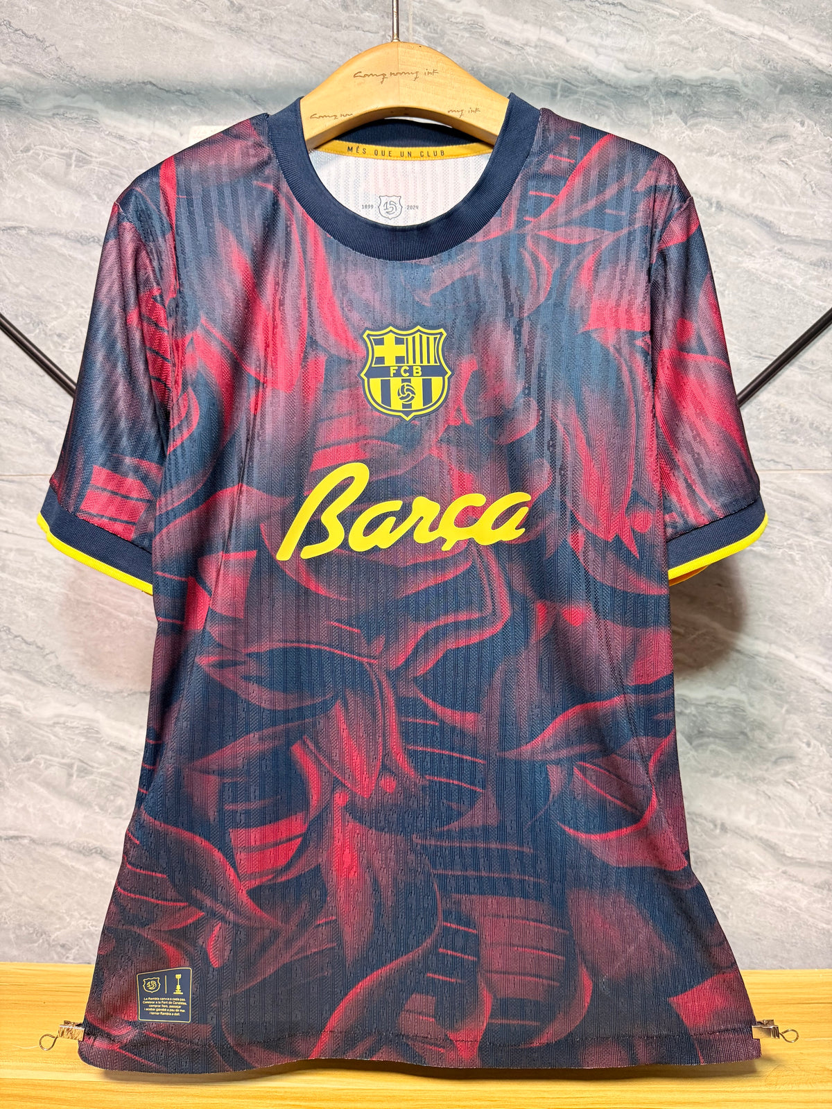 Barcelona 2026/27 Navy Red Floral Special-Edition Shirt — Player Version — photo 10