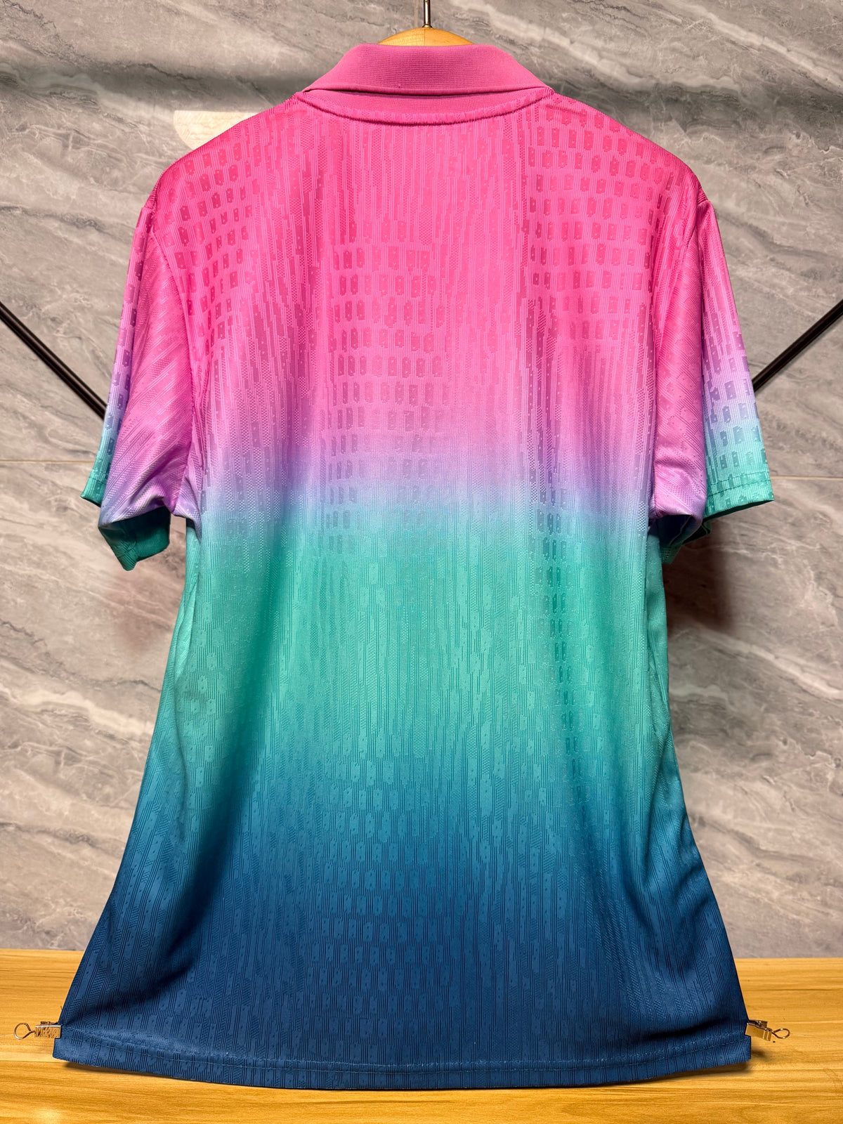 Barcelona 2026/27 Pink Teal Navy Gradient Polo Shirt — Player Version — photo 11