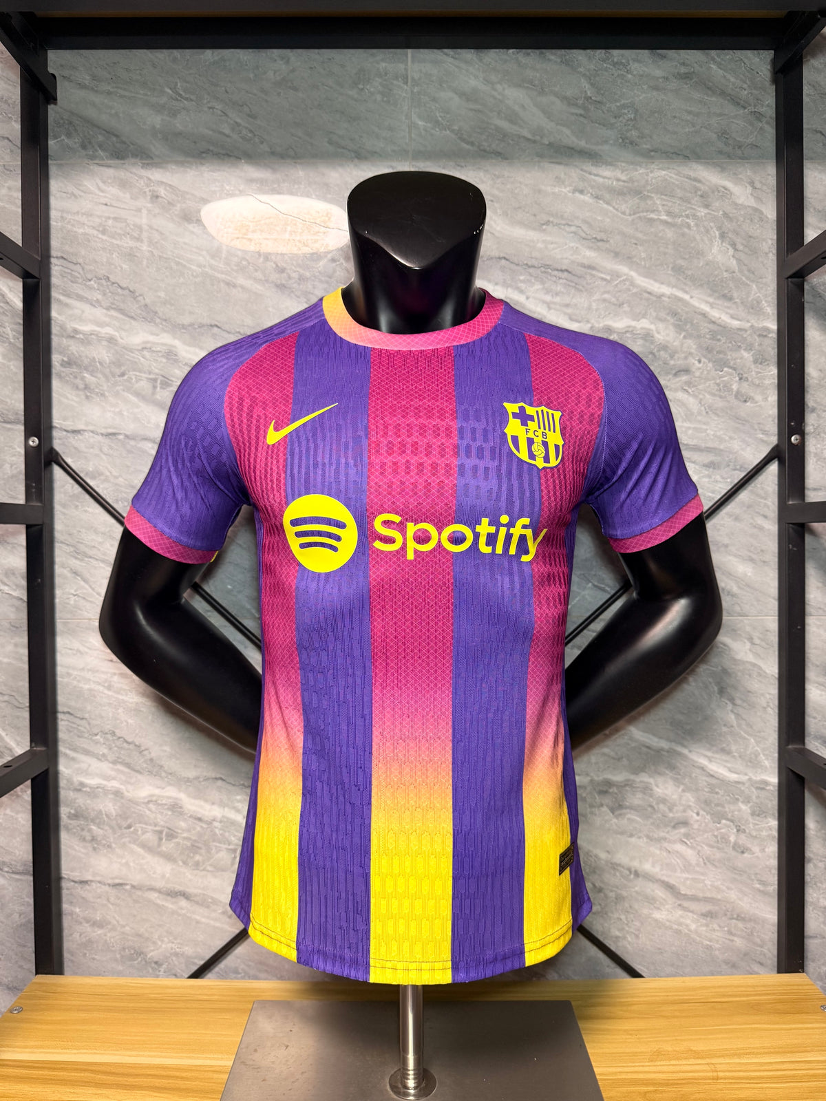 Barcelona 2026/27 Purple Magenta Yellow Special-Edition Shirt — Player Version — photo 1
