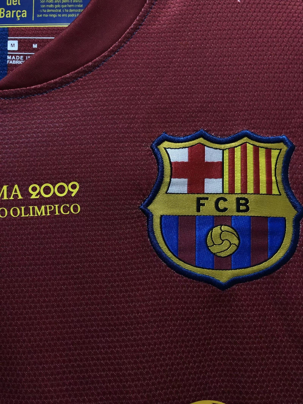 FC Barcelona 2008/09 Home Champions League Final Long-Sleeve Shirt — Retro Version — photo 8