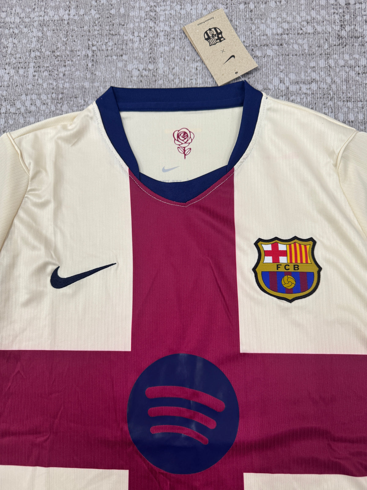 FC Barcelona 2026/27 Cream Fourth Shirt — Fan Version — photo 1