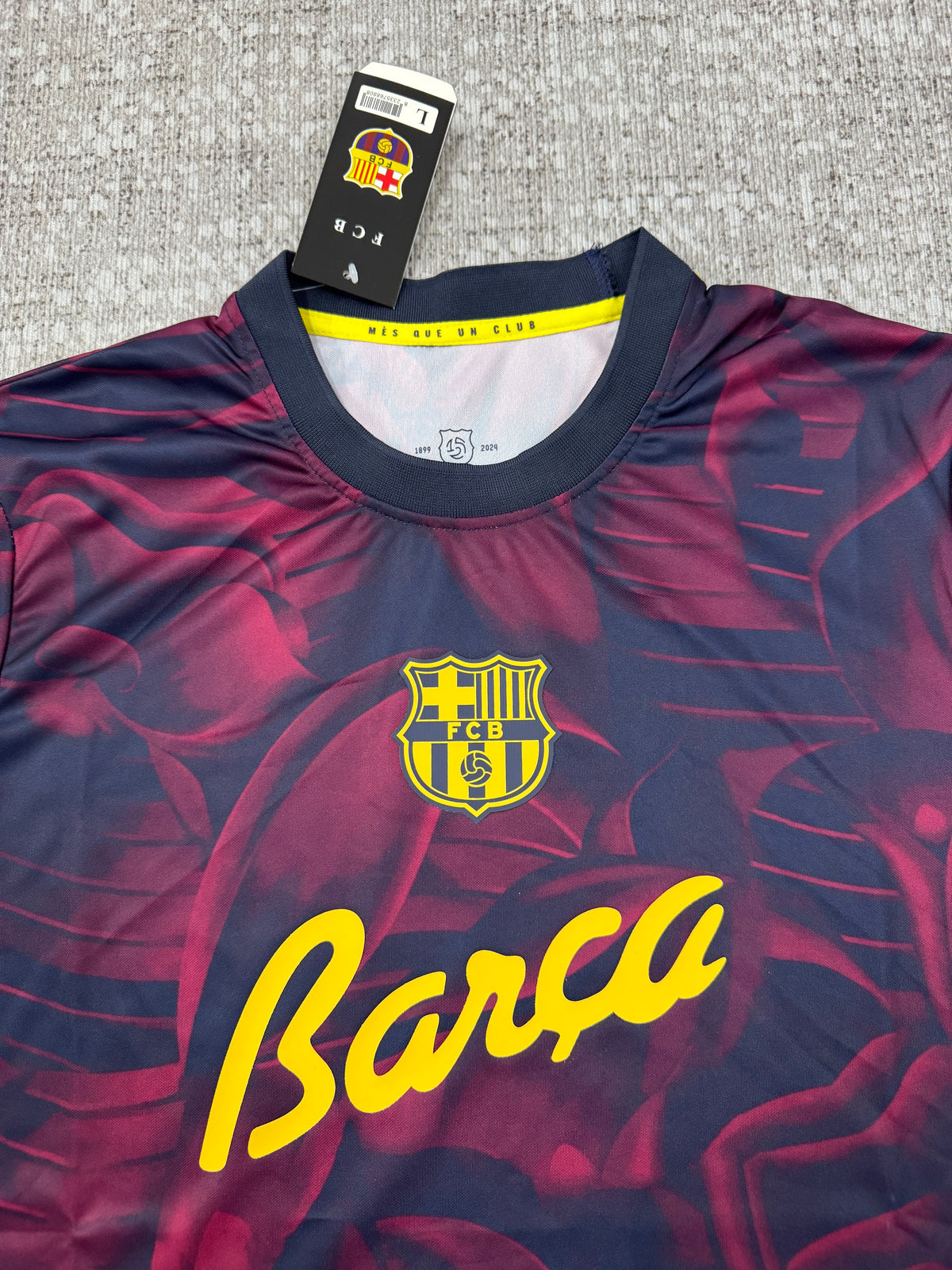 FC Barcelona 2026/27 Navy and Burgundy Commemorative Shirt — Fan Version — photo 3