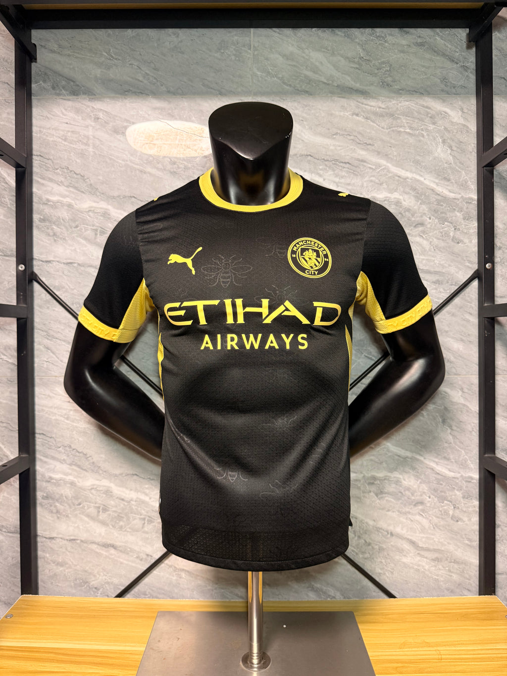 Manchester City 2026/27 Black and Yellow Shirt — Player Version — photo 1