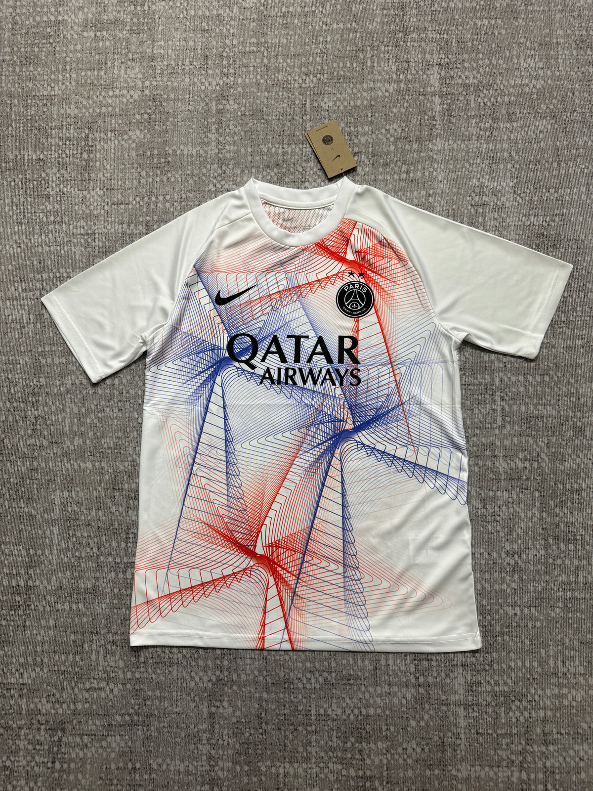 Paris Saint-Germain 2026/27 White Red and Blue Champions League Pre-Match Shirt — photo 2