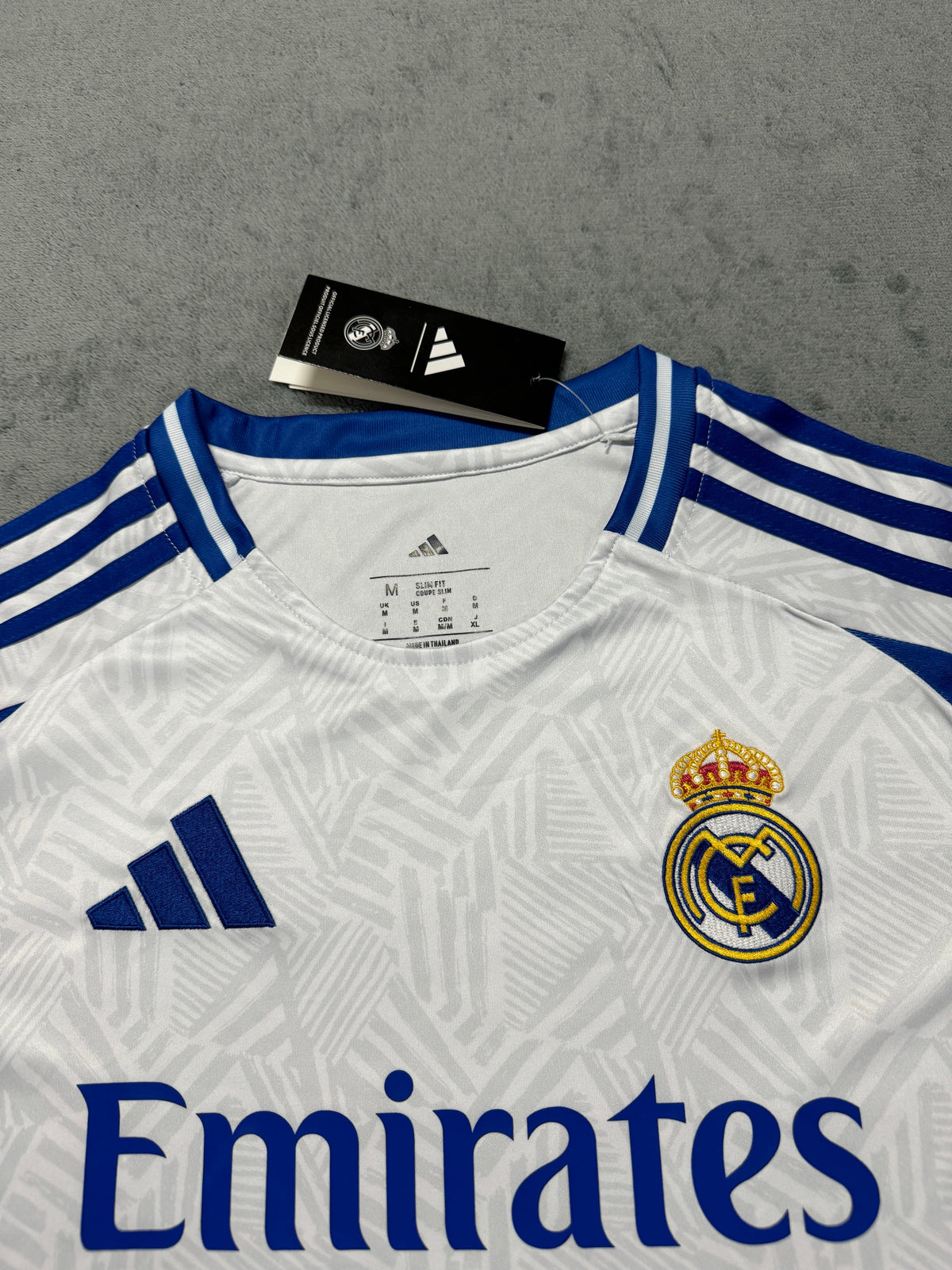 Real Madrid 2025/26 White and Blue Pre-Match Shirt — photo 3