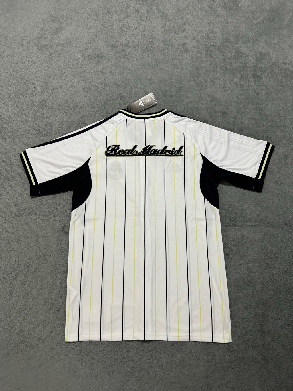Real Madrid 2025/26 White Pinstripe Rugby Shirt — photo 3