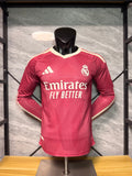 Real Madrid 2026/27 Burgundy Third Long-Sleeve Shirt — Player Version — photo 1