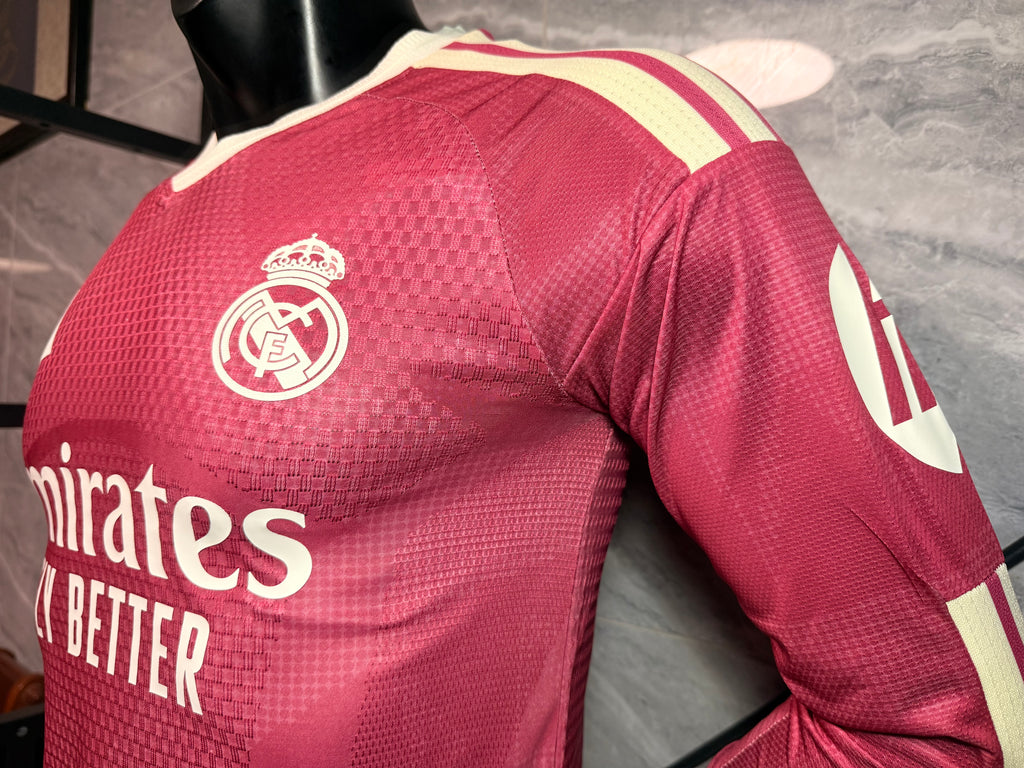 Real Madrid 2026/27 Burgundy Third Long-Sleeve Shirt — Player Version — photo 7
