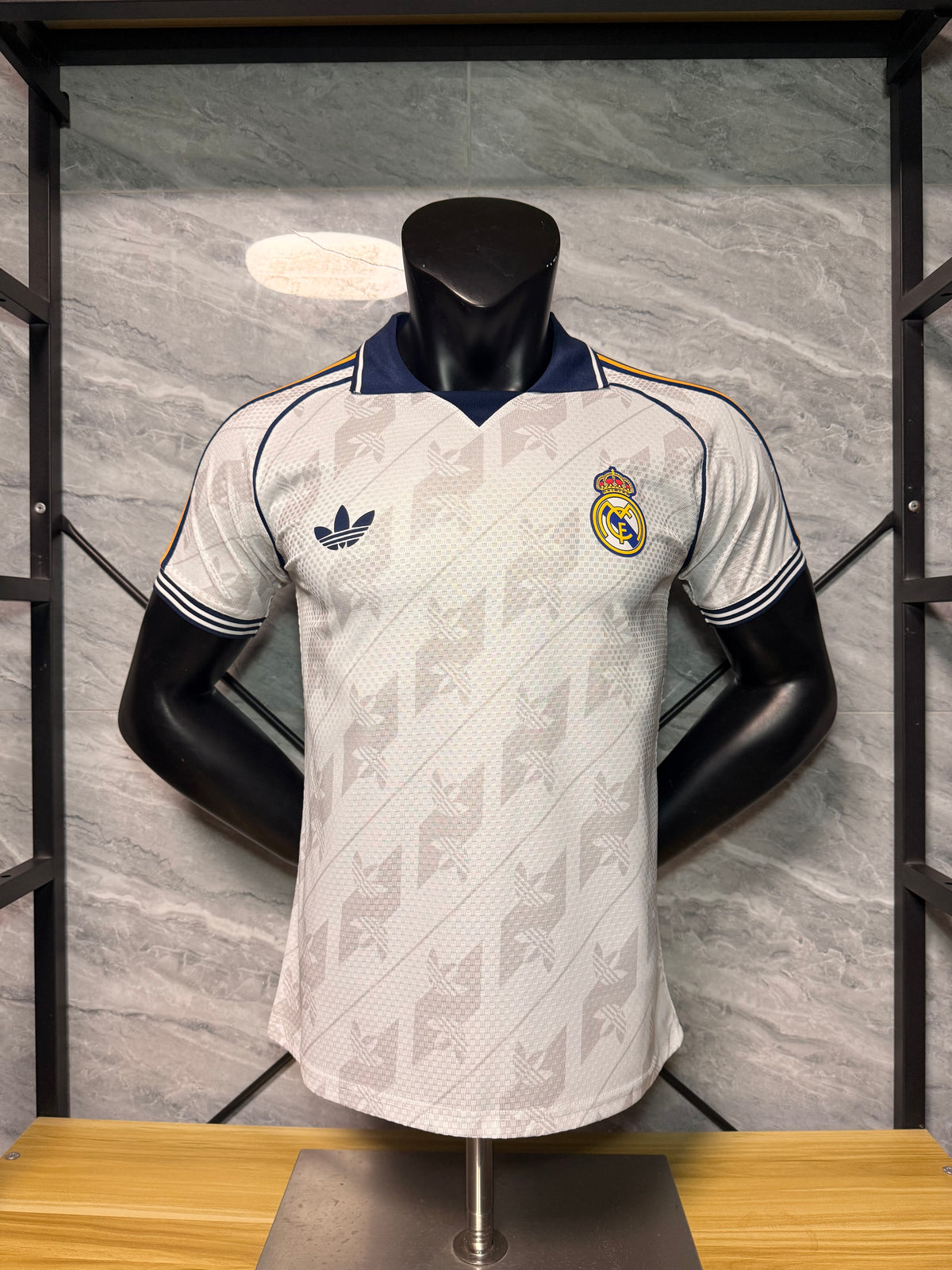 Real Madrid 2026/27 White and Grey Retro Shirt — Player Version — photo 3