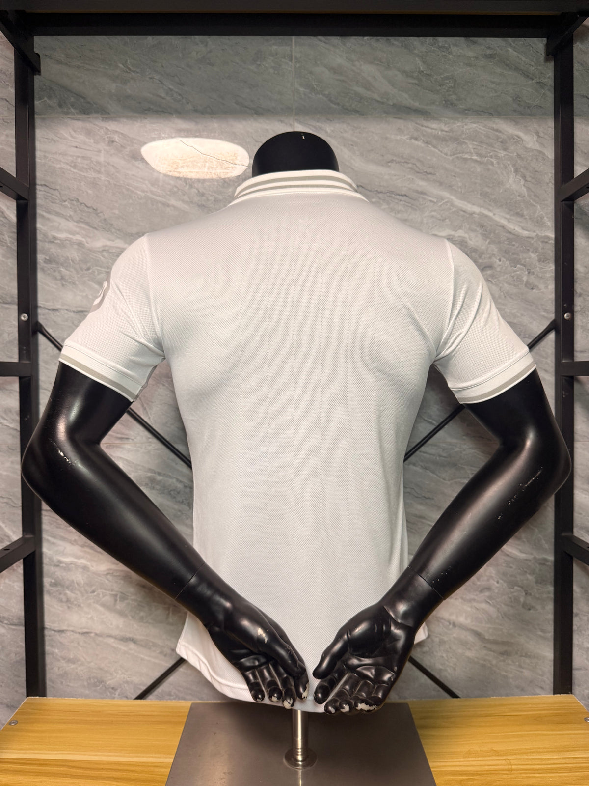 Real Madrid Shirt — White Polo Collar Player Version — photo 9